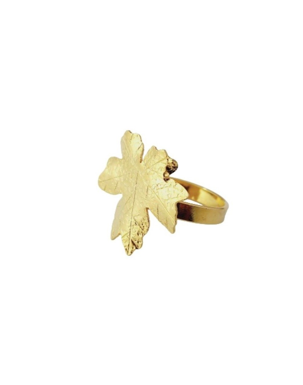 Anillo hoja mano de león