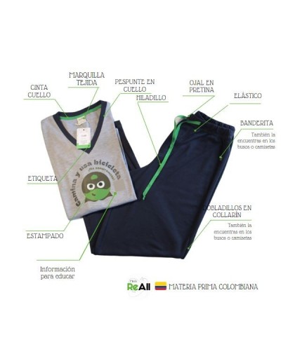 Pijama  usa bici 