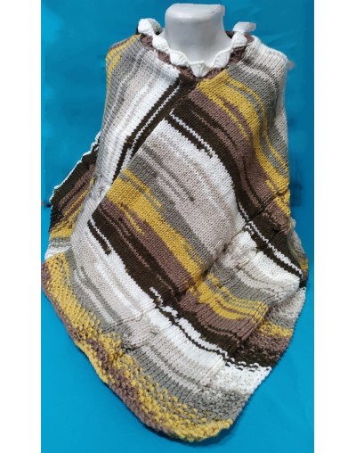PONCHO TEJIDO A MANO P08