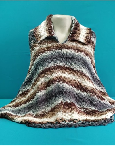 PONCHO TEJIDO A MANO P10