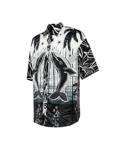 Camisa Manga corta Unisex  Ilustración Mar y Manglar