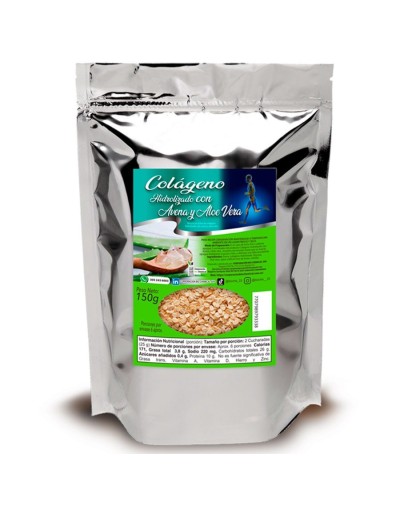 Colágeno hidrolizado con avena en hojuelas y aloe vera 150g