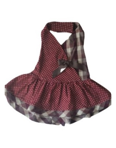Vestido original lunares y cuadros