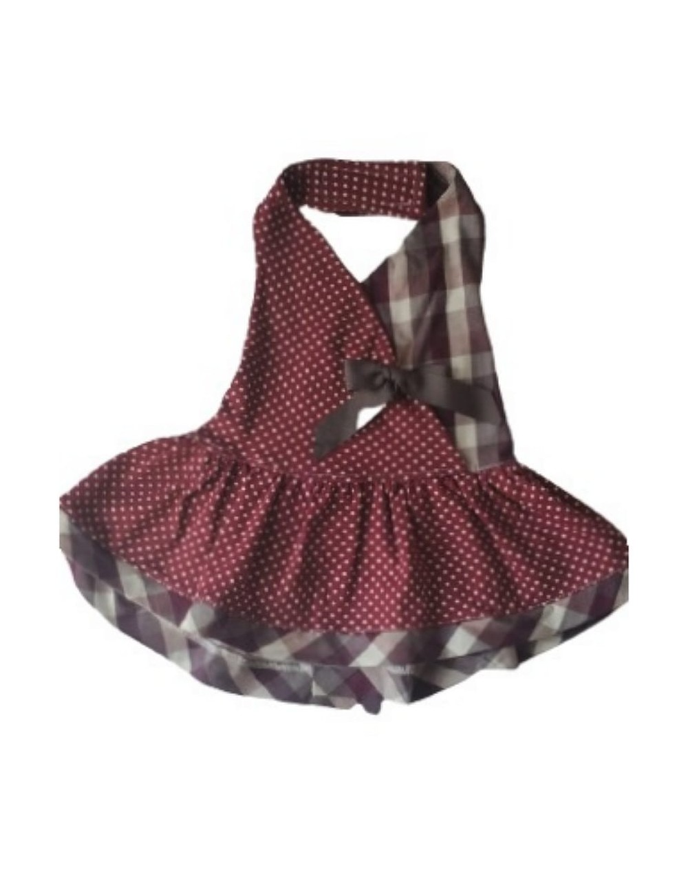 Vestido original lunares y cuadros