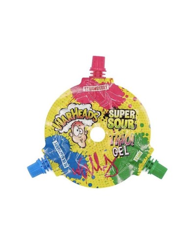 Warheads gel trio x 18 unidades