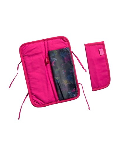 Estuche plancha  Pequeño  Flores neón