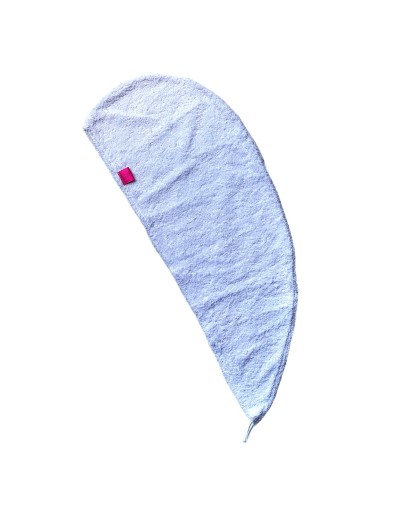 Toalla turbante  Fucsia Blanco