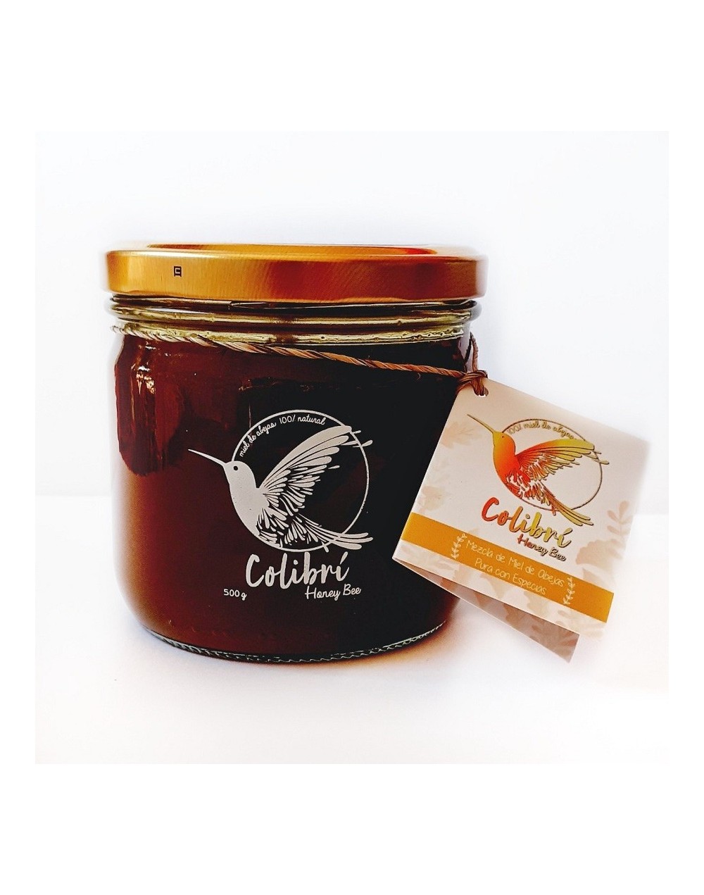 Miel con jengibre y cúrcuma frco 500g