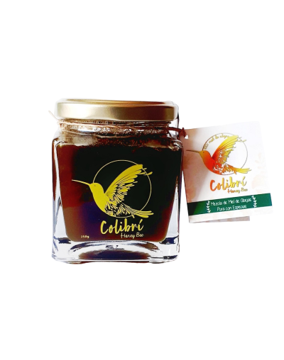 Miel con té matcha  frco de 250g
