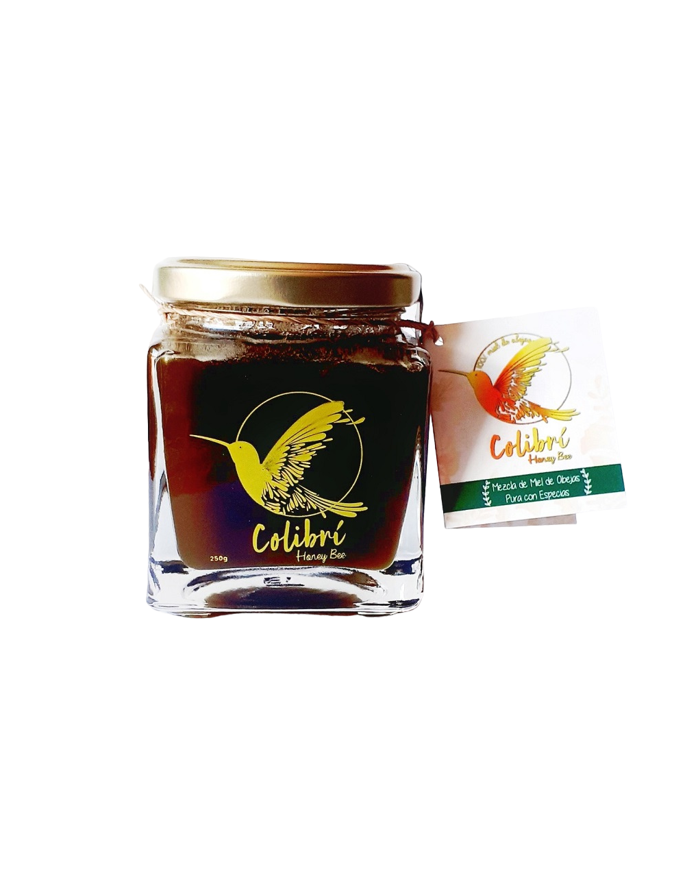 Miel con té matcha  frco de 250g