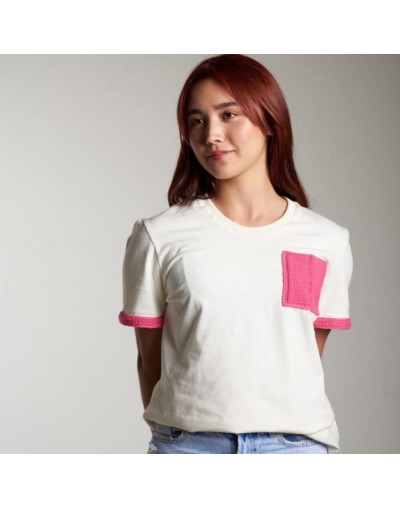 Camiseta bolsillo tejido