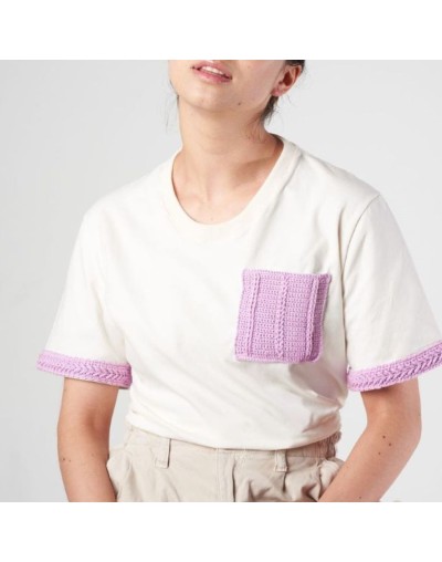 Camiseta bolsillo tejido