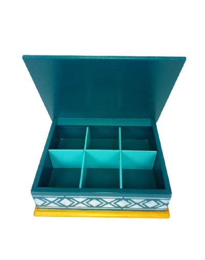 Caja seis divisiones de café y flores