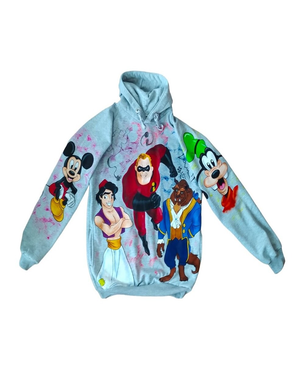Buso de capota pintado con personajes disney