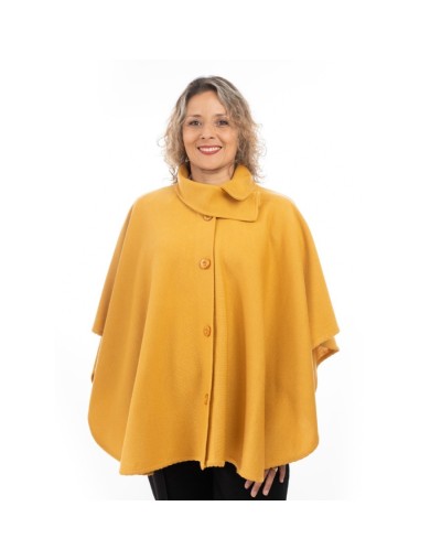 Ruana tejida tipo capa elegante para mujer  rosita