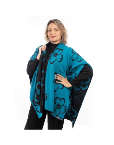 Poncho para mujer doble faz Raquel