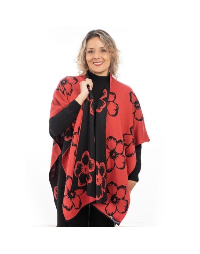 Poncho para mujer doble faz Raquel