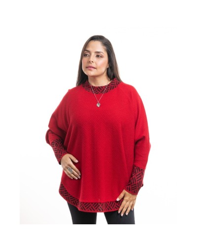 Ruana para mujer con mangas Chanela
