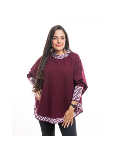 Ruana para mujer con mangas Chanela