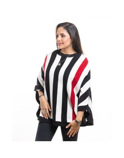 Ruana moderna para mujer tejida Paola