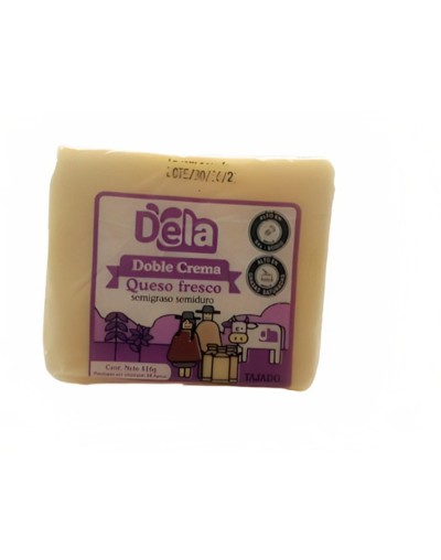 Queso dela doble crema tajado 416 gr