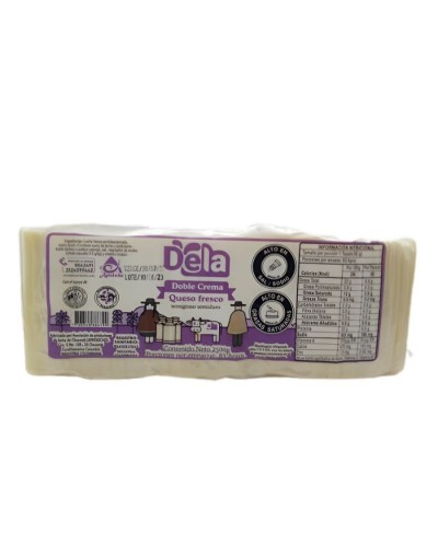 Queso dela tajado doble crema 2500gr 