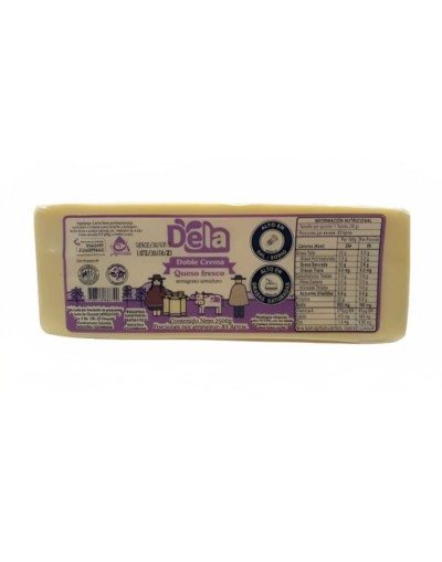 Queso dela doble crema bloque 2500 gr
