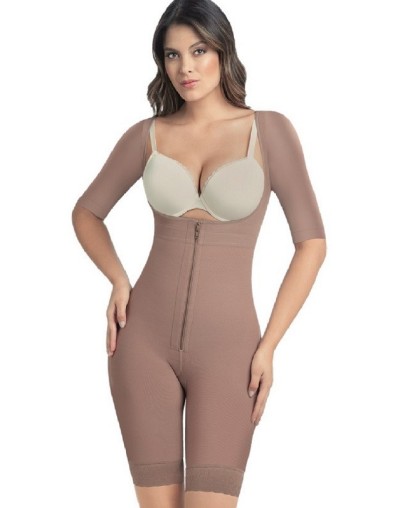 Faja espalda alta hasta la rodilla con mangas 3175