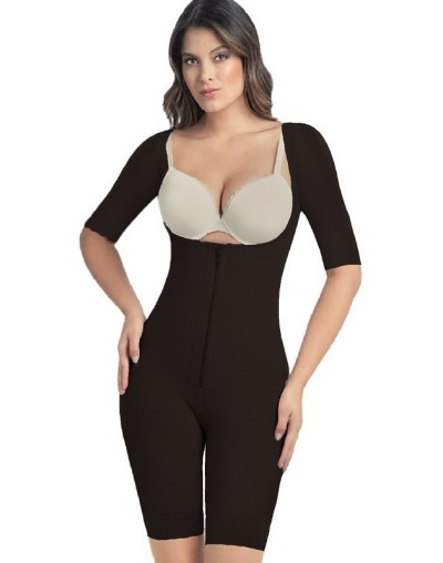 Faja espalda alta hasta la rodilla con mangas 3175