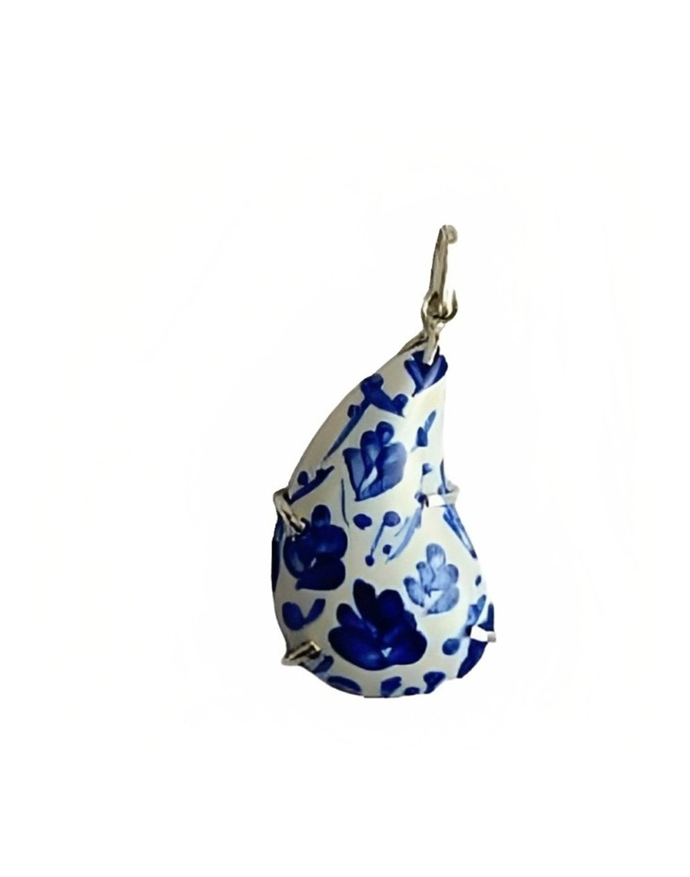 Dije semigota trébol azul