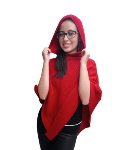 Ruana con capota
