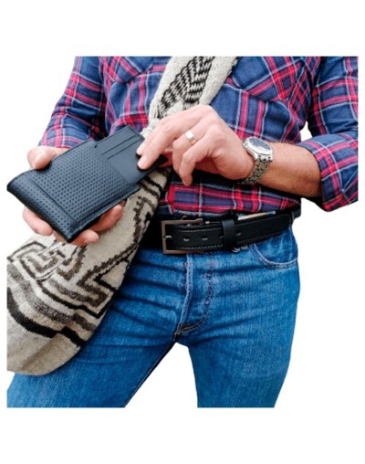 Conjunto cinturon  billetera de cuero