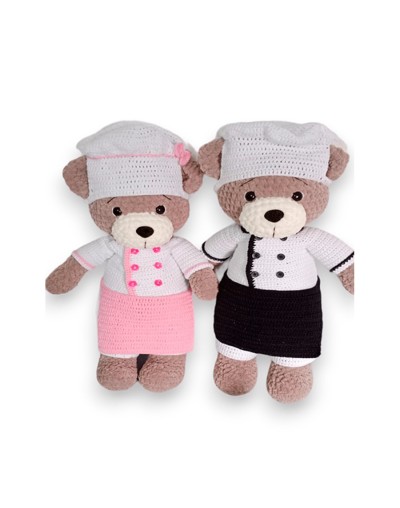 Amigurumis ositos cocineros 