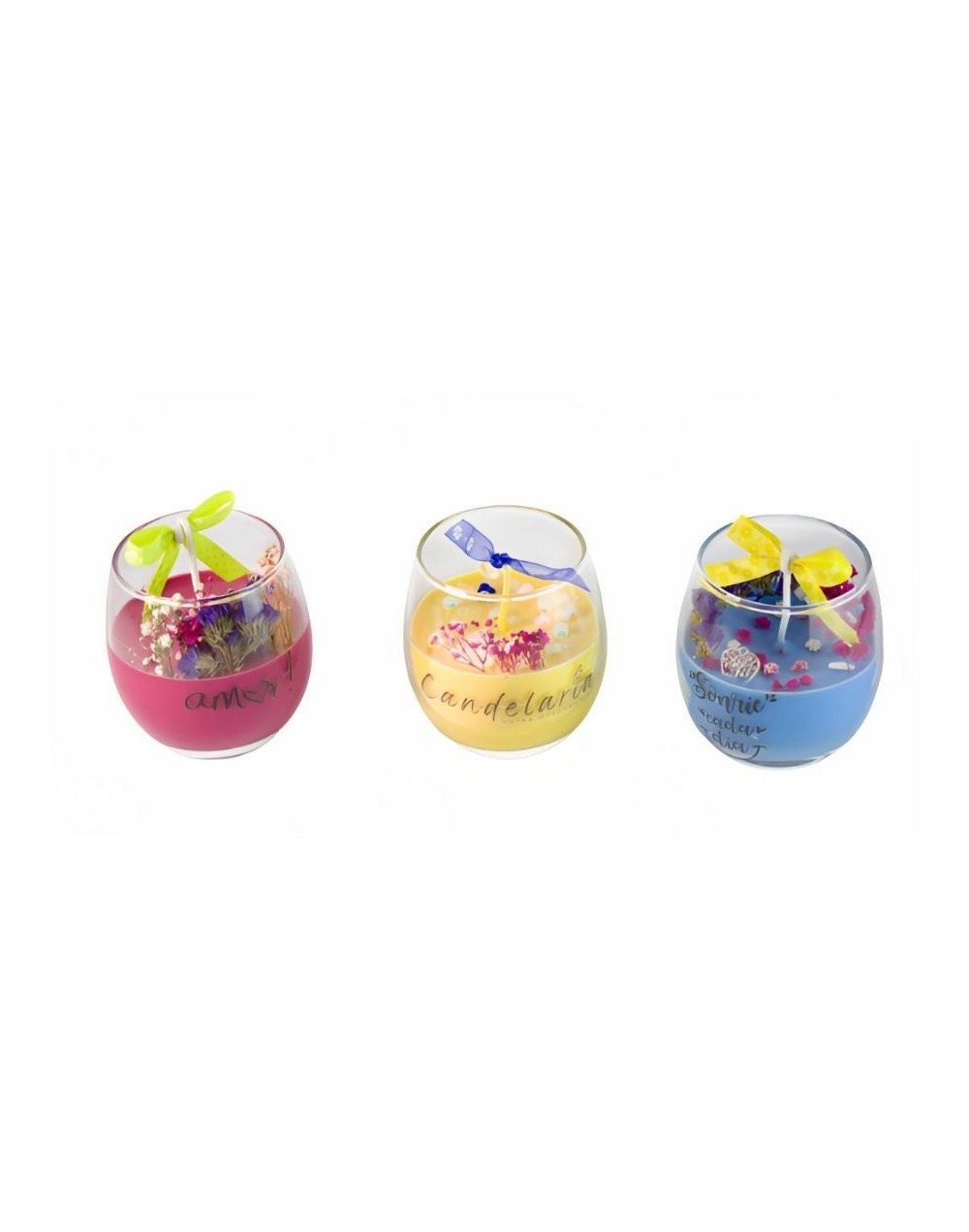 Vela bombón de colores