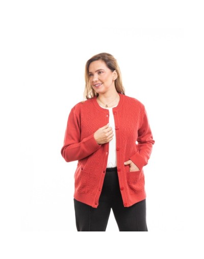 Sueter saco para mujer tejido clasico Pilar