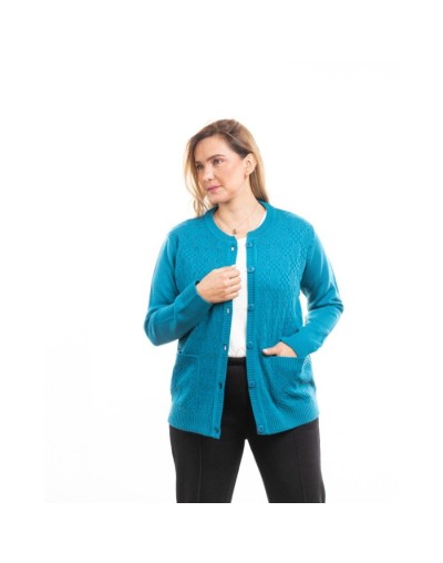 Sueter saco para mujer tejido clasico Pilar