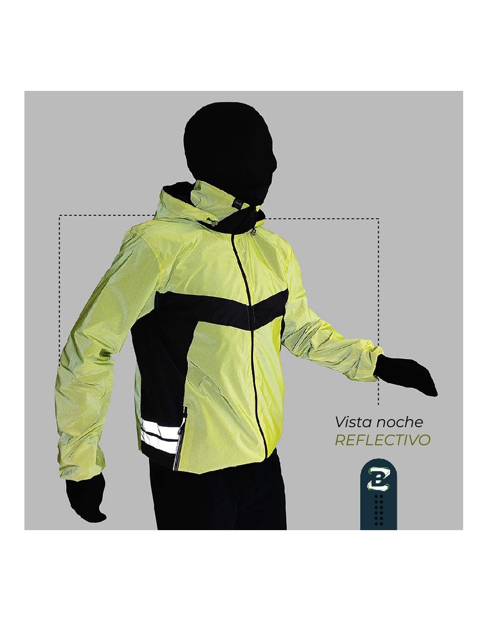 Chaqueta reflectiva  circunvalar 