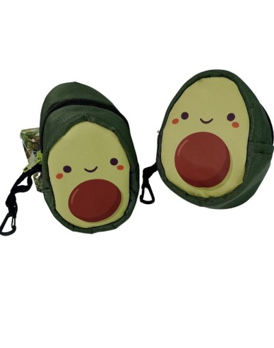 Monedero en forma de aguacate
