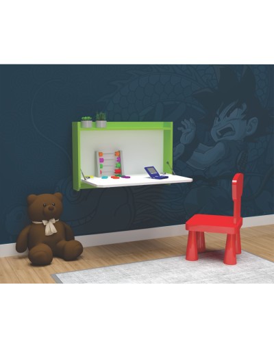 Escritorio de pared plegable 85cms Green