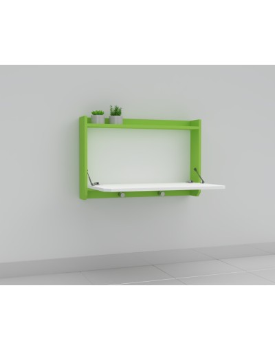 Escritorio de pared plegable 85cms Green
