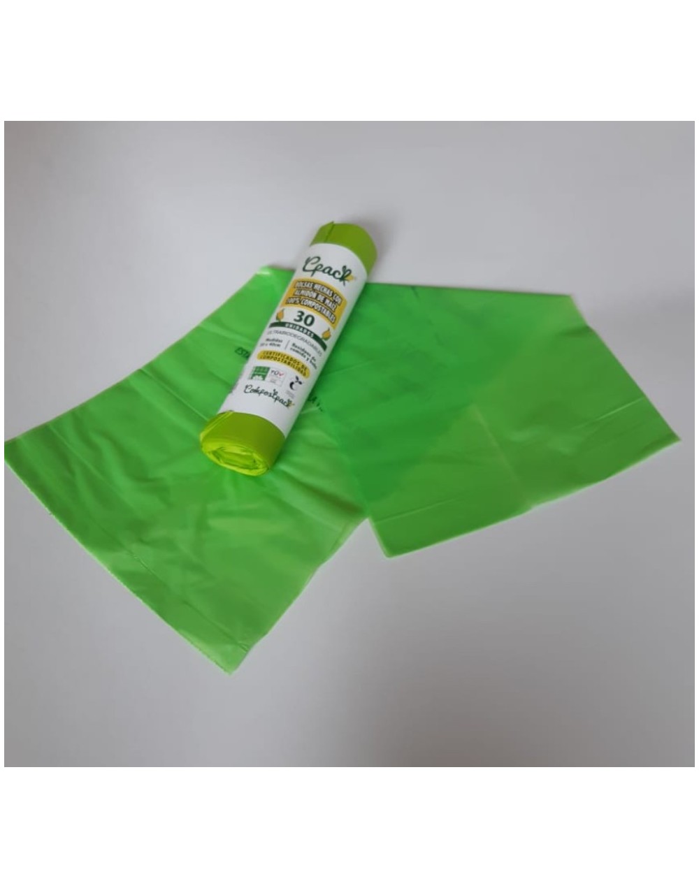 Bolsas 100 compostables y biodegradables 