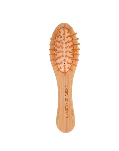 Cepillo para peinar pequeño mini bambú