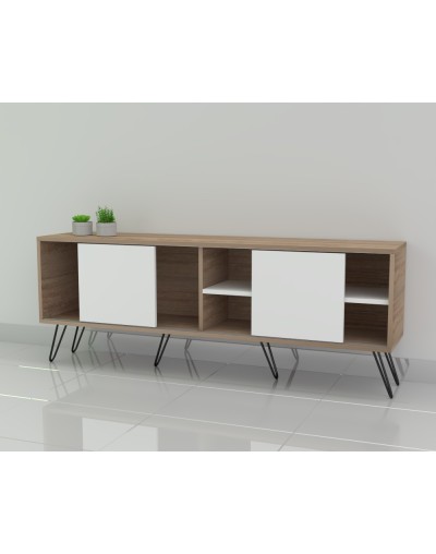 Mueble Multipropósito Nórdico TV 160cms puertas corredizas