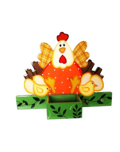 Portalimpiones y fósforos gallina 