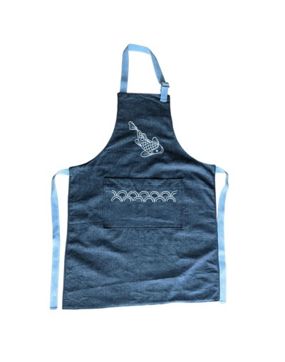 Delantal unisex peces