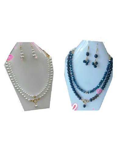 Collar murano y perlas