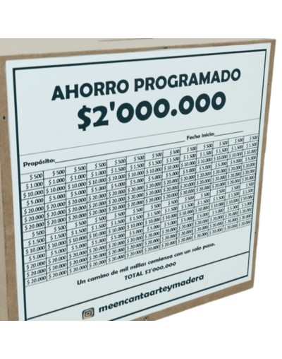 Alcancías con propósito 20x25x9