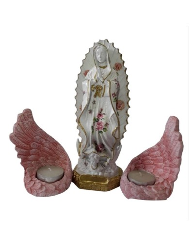 Figuras religiosas en yeso pintadas a mano 25 cm alto