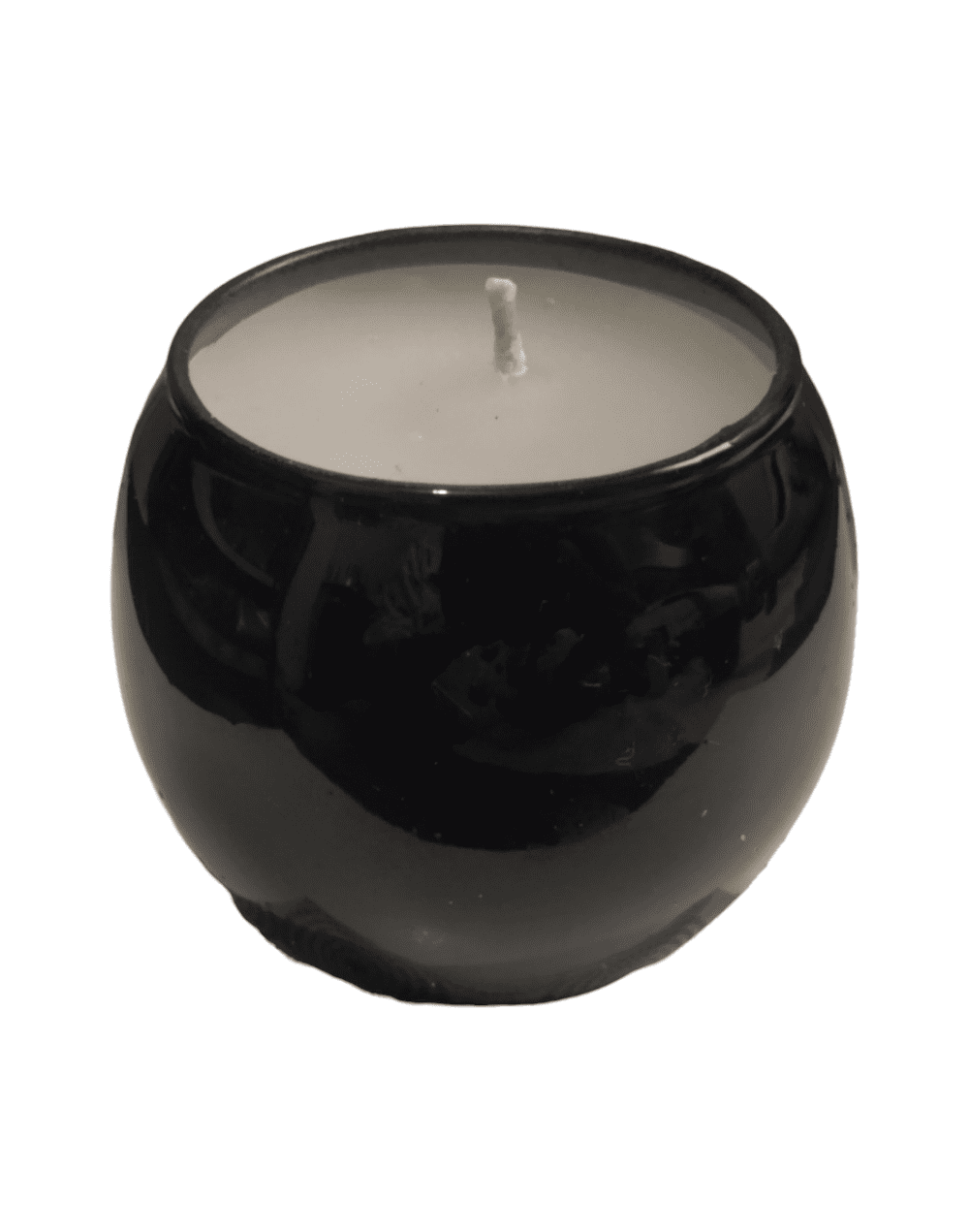 Vela pecera vidrio negra