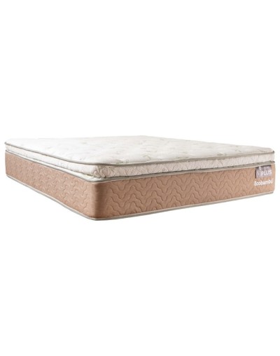 Combo base  colchón pillow bambú doble